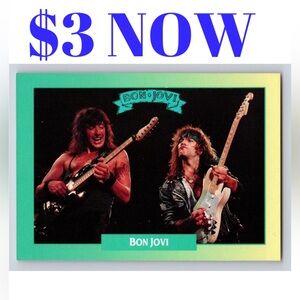Bon Jovi 1991 Rock Band Music Cards